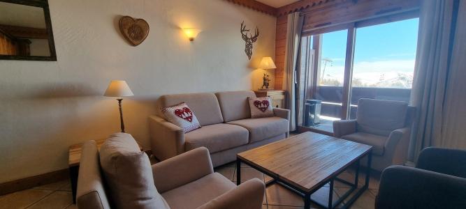 Skiverleih 4 Zimmer Maisonettewohnung für 8 Personen (53) - La Résidence les Hauts Bois - La Plagne - Wohnzimmer
