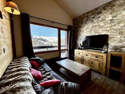 Ski verhuur Appartement 4 kamers 11 personen (544) - Quartz - La Plagne - Woonkamer