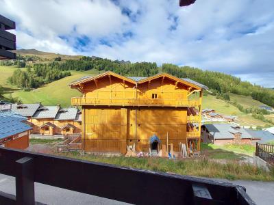 Location au ski Studio 4 personnes (520) - Résidence Ellebore - La Plagne - Terrasse