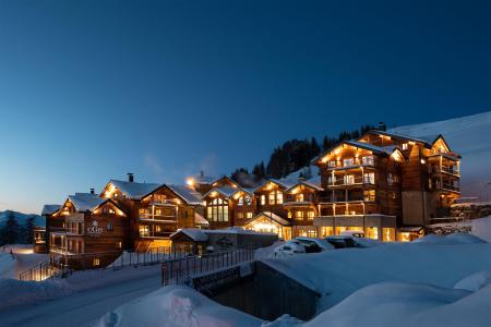 Location au ski Résidence le White Pearl Lodge et Spa - La Plagne - Extérieur hiver