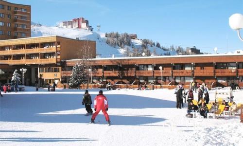 Skiverleih 3-Zimmer-Appartment für 7 Personen (50m²-2) - Résidence Les Ecrins - La Plagne - Draußen im Winter