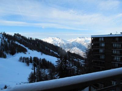 Soggiorno sugli sci Appartamento 3 stanze per 6 persone (A507) - Résidence Lodges 1970 - La Plagne - Balcone