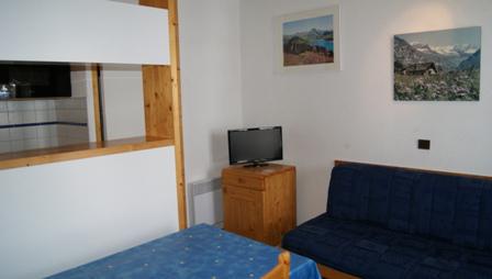 Ski verhuur Appartement 2 kamers 5 personen (107) - Résidence Turquoise - La Plagne - Woonkamer