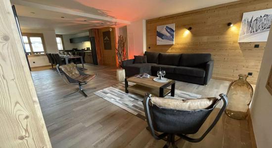 Ski verhuur Appartement 6 kamers 12-14 personen (Sauna) - Résidence W 2050 - La Plagne - Woonkamer