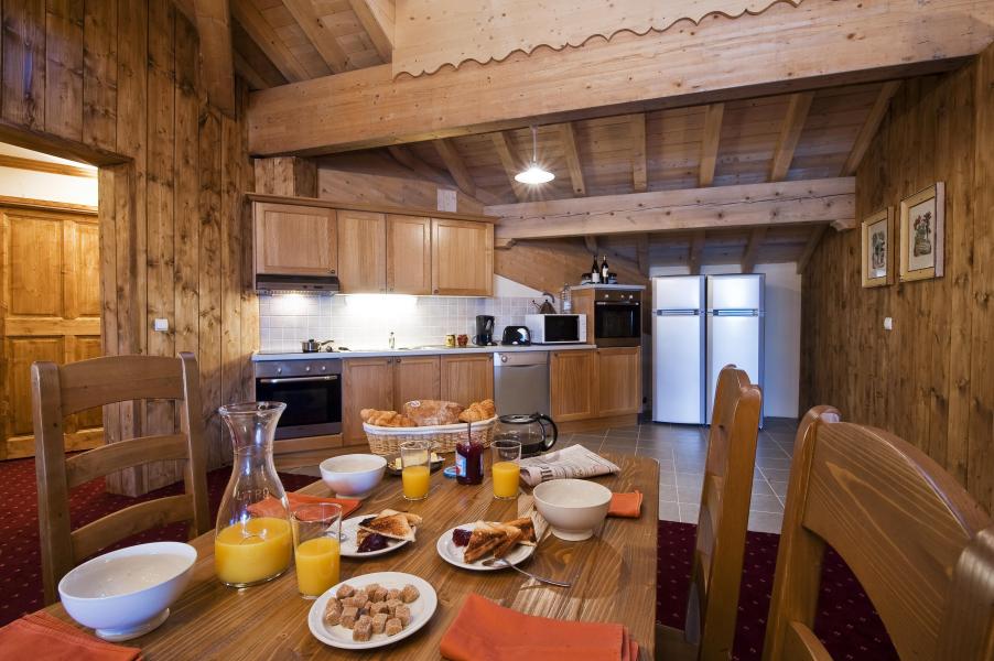 Skiverleih 7 Zimmer Appartement für 12-14 Personen - Chalet le Refuge la Rosière - La Rosière - Esszimmer