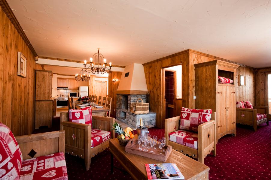 Аренда на лыжном курорте Chalet le Refuge la Rosière - La Rosière - Салон