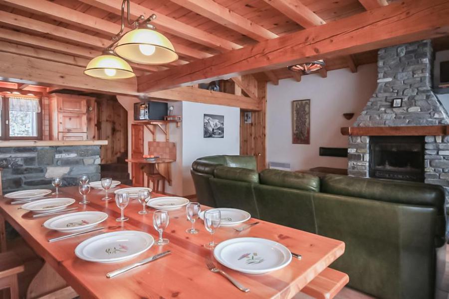 Skiverleih 6 Zimmer Chalet für 10 Personen - Chalet les Digitales - La Rosière - Wohnzimmer