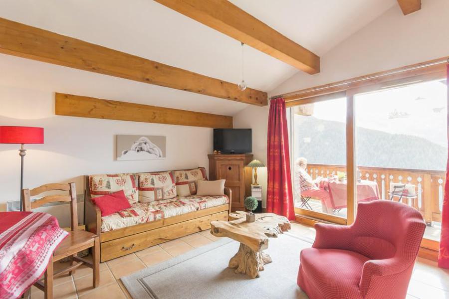 Skiverleih 3-Zimmer-Appartment für 4 Personen (B09) - Le Chalet des Eucherts - La Rosière - Wohnzimmer