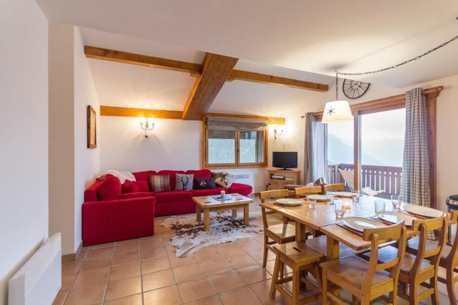 Ski verhuur Appartement 5 kamers 8 personen (A11-12) - Le Chalet des Eucherts - La Rosière - Woonkamer