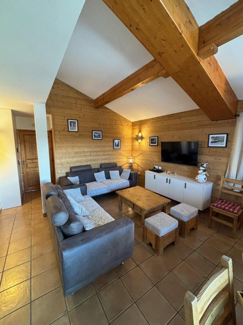 Ski verhuur Appartement 6 kamers 10 personen (B10-11) - Le Chalet des Eucherts - La Rosière - Woonkamer