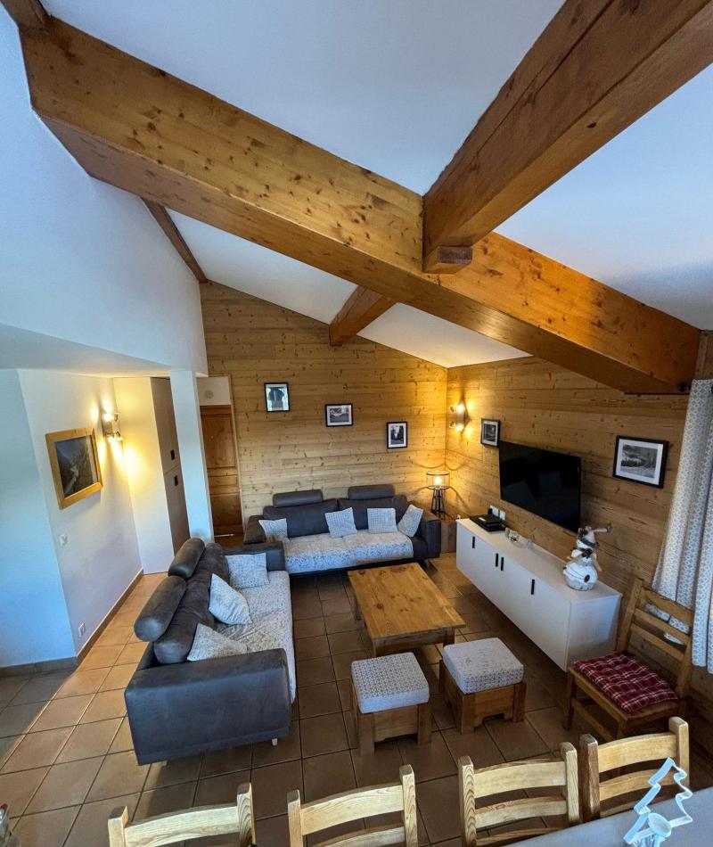 Ski verhuur Appartement 6 kamers 10 personen (B10-11) - Le Chalet des Eucherts - La Rosière - Woonkamer