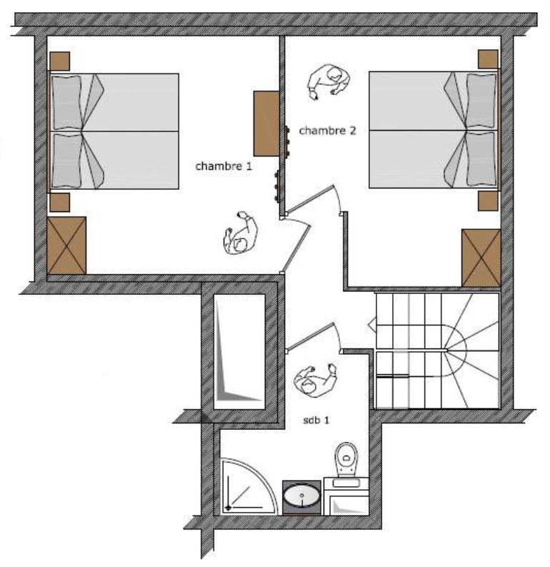 Ski verhuur Appartement duplex 3 kamers 6 personen (407) - Le Roc Noir - La Rosière - Kaart