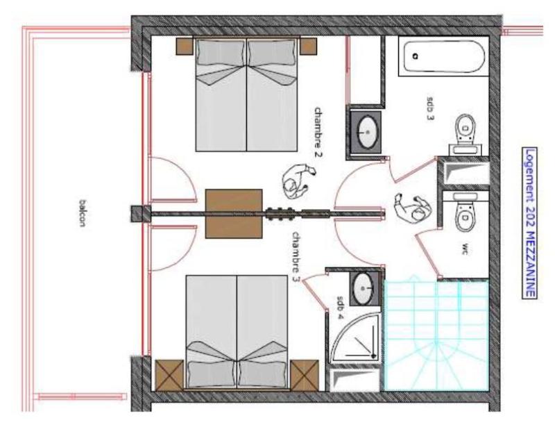 Ski verhuur Appartement duplex 5 kamers 10 personen (202) - Le Roc Noir - La Rosière - Kaart