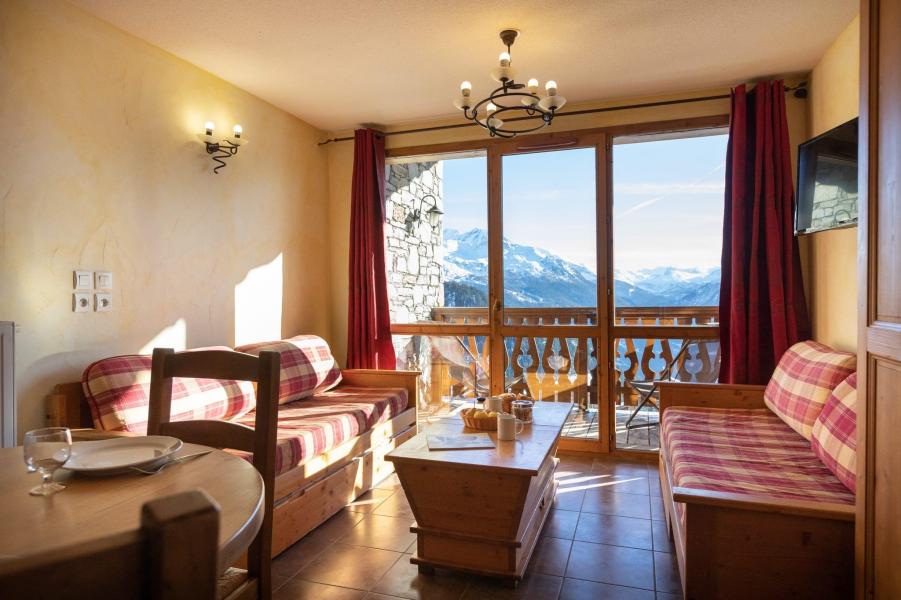 Rent in ski resort 3 room apartment 6-8 people (special family) - Les Balcons de la Rosière - La Rosière - Living room