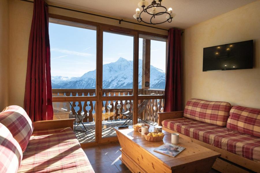 Skiverleih 3 Zimmer Appartement für 6-8 Personen (Familienspezial) - Les Balcons de la Rosière - La Rosière - Wohnzimmer