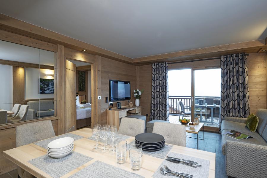 Skiverleih 3-Zimmer-Appartment für 6 Personen - Résidence Alpen Lodge - La Rosière - Wohnzimmer