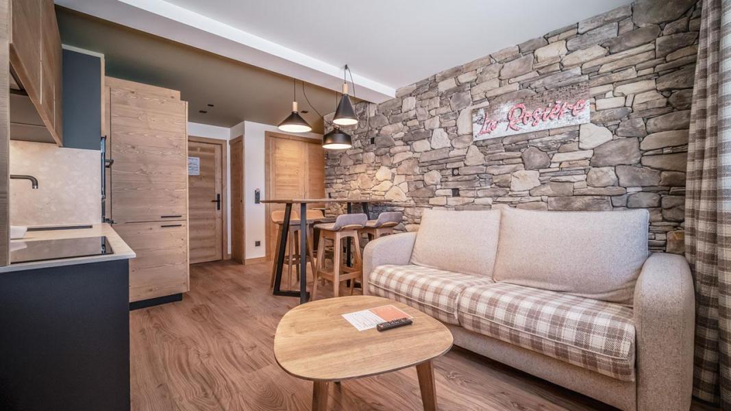 Skiverleih 2 Zimmer Appartement für 2-4 Personen - Résidence Hôtelière Sky - La Rosière - Wohnzimmer