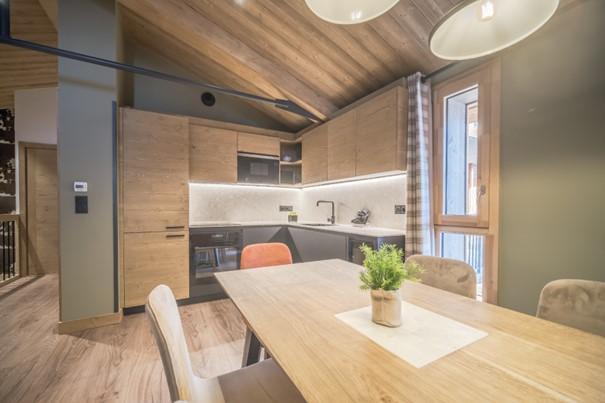 Alquiler al esquí Apartamento 3 piezas cabina duplex para 6 personas (400) - Résidence Hôtelière Sky - La Rosière - Cocina