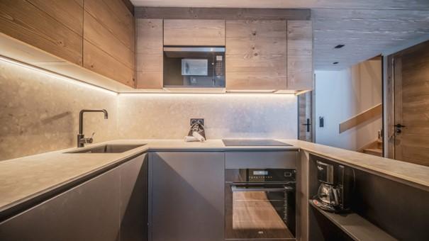 Alquiler al esquí Apartamento duplex 3 piezas para 4-6 personas (506) - Résidence Hôtelière Sky - La Rosière - Cocina