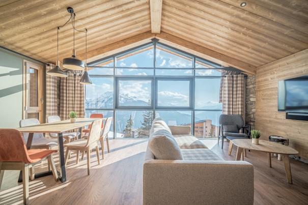 Location au ski Appartement duplex 3 pièces cabine 6 personnes (400) - Résidence Hôtelière Sky - La Rosière - Séjour