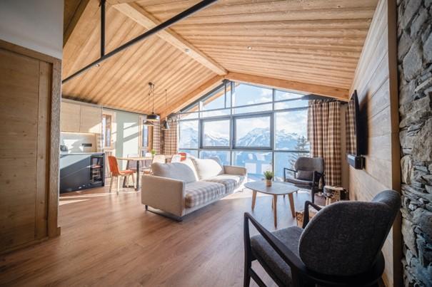 Location au ski Appartement duplex 3 pièces cabine 6 personnes (400) - Résidence Hôtelière Sky - La Rosière - Séjour