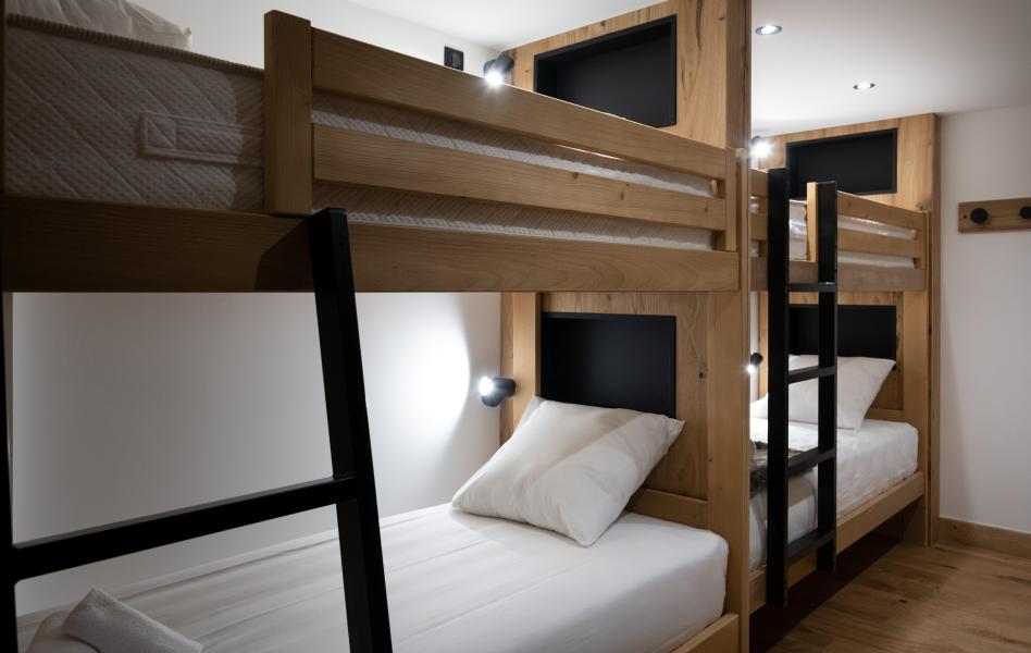 Rent in ski resort 4 room duplex apartment cabin 12 people (1) - Résidence l'Orée du Bois - La Rosière - Bunk beds