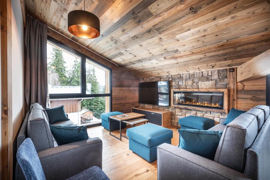 Rent in ski resort 5 room duplex apartment 10 people (6) - Résidence l'Orée du Bois - La Rosière - Living area
