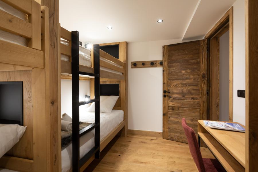 Rent in ski resort 6 room apartment cabin 15 people (4) - Résidence l'Orée du Bois - La Rosière - Bunk beds