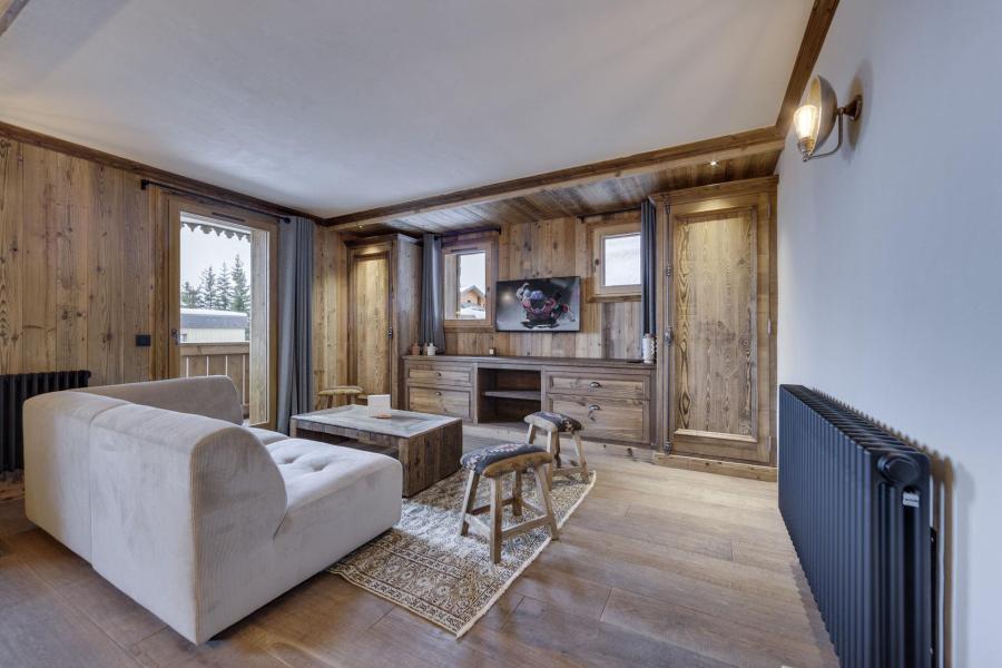 Rent in ski resort 3 room apartment 8 people (102) - Résidence la Charpenterie - La Rosière - Living room