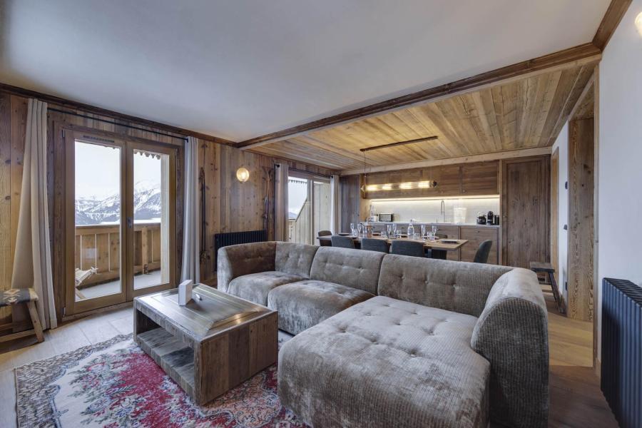 Rent in ski resort 4 room apartment 8 people (201) - Résidence la Charpenterie - La Rosière - Living room