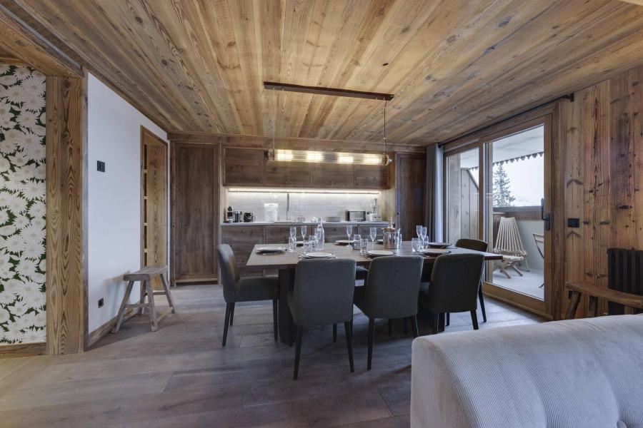 Ski verhuur Appartement 3 kamers 8 personen (102) - Résidence la Charpenterie - La Rosière - Eethoek