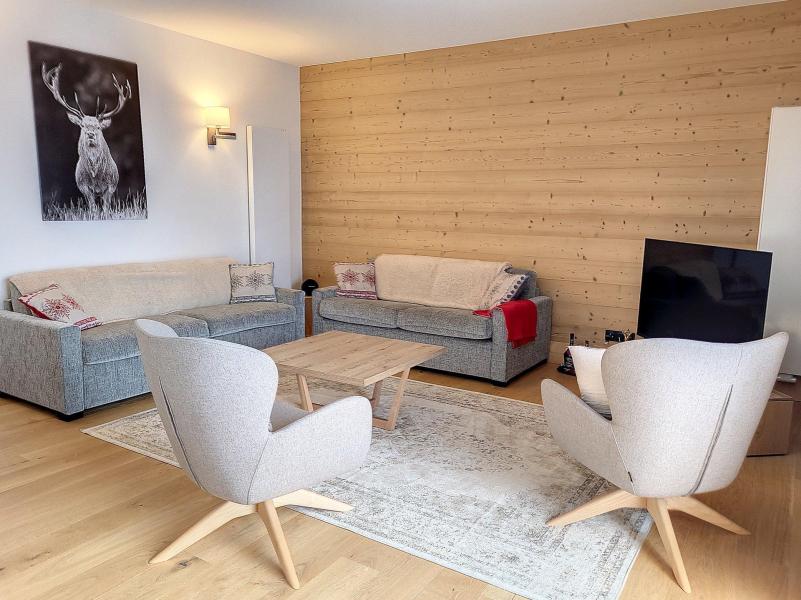Rent in ski resort 3 room apartment 9 people (9) - Résidence Le Diamant des Cimes - La Rosière - Living room