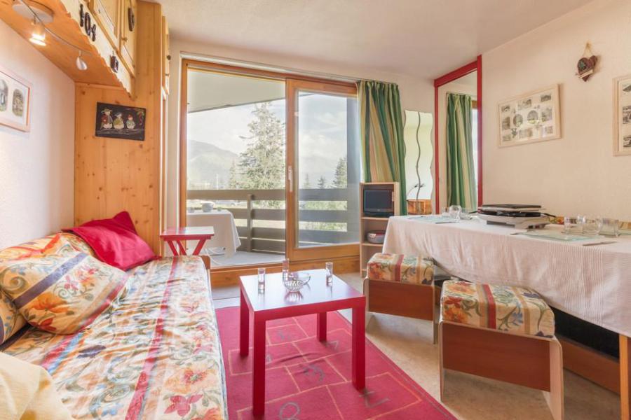 Rent in ski resort 2 room apartment sleeping corner 4 people (104) - Résidence le Valaisan I - La Rosière - Living room