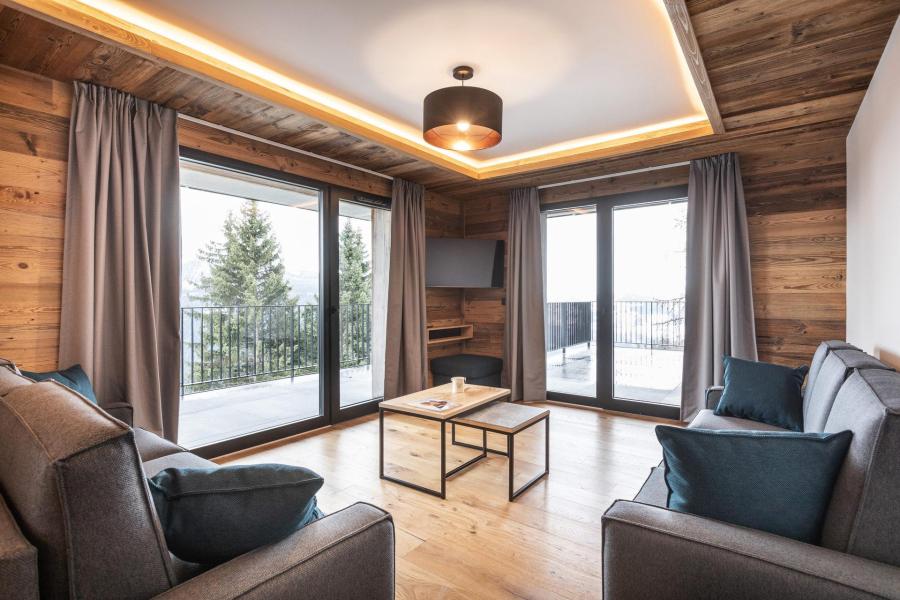Rent in ski resort 4 room apartment cabin 10 people (3) - Résidence Orée Du Bois - La Rosière - Living room