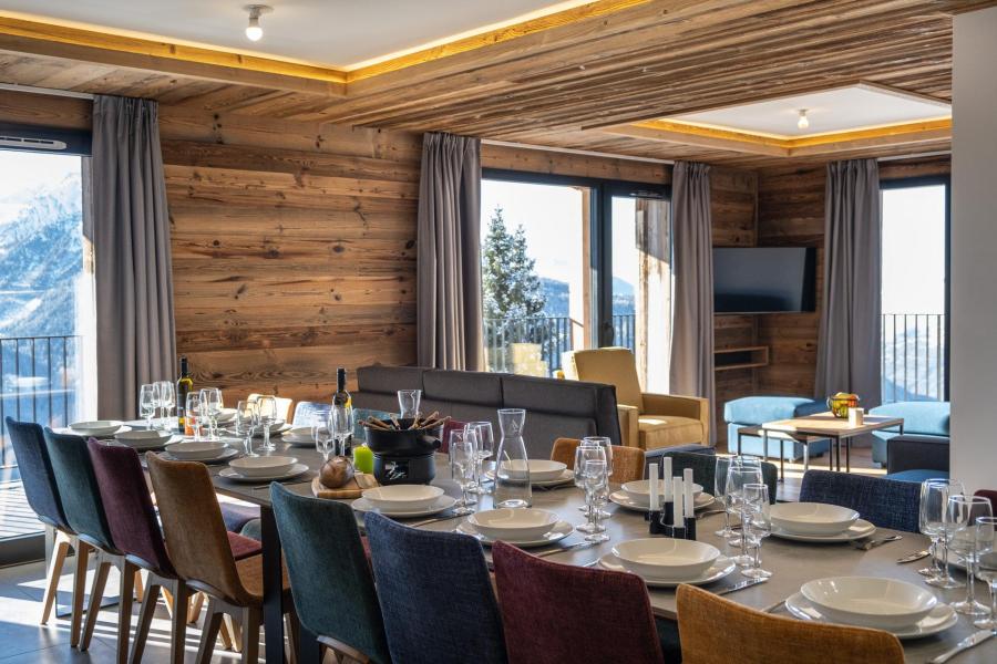 Rent in ski resort 6 room apartment cabin 14 people (4) - Résidence Orée Du Bois - La Rosière - Living room