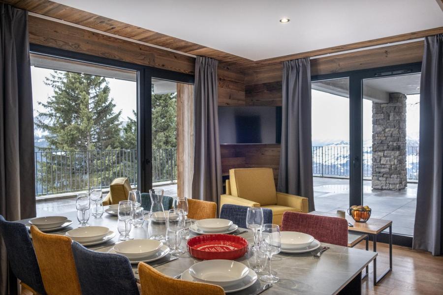 Ski verhuur Appartement 3 kabine kamers 8 personen (2) - Résidence Orée Du Bois - La Rosière - Woonkamer