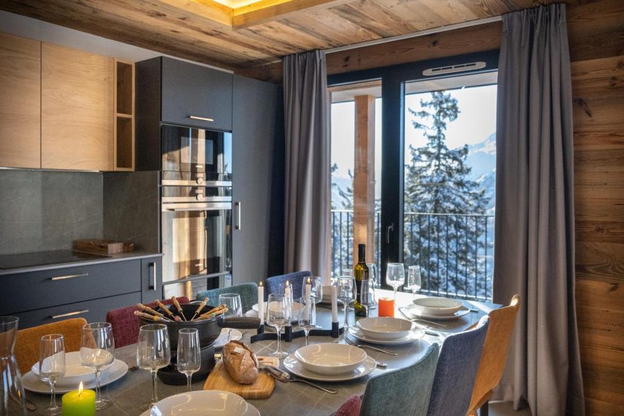 Ski verhuur Appartement 6 kabine kamers 16 personen (4) - Résidence Orée Du Bois - La Rosière - Woonkamer