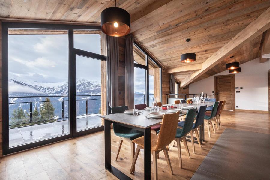 Ski verhuur Appartement duplex 7 kamers 14 personen (6) - Résidence Orée Du Bois - La Rosière - Woonkamer