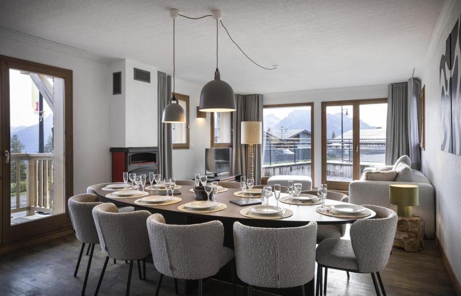 Rent in ski resort 7 room apartment 12 people (P1) - Résidence Perdrix - La Rosière - Living room