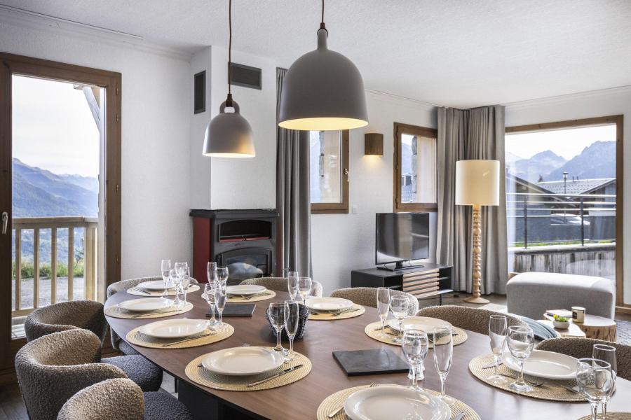 Rent in ski resort 7 room apartment 12 people (P1) - Résidence Perdrix - La Rosière - Living room
