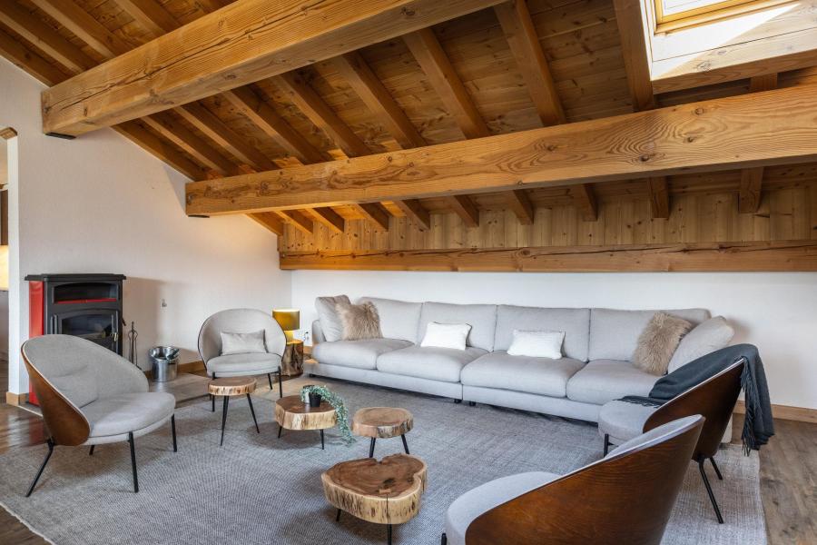 Rent in ski resort 7 room duplex apartment 14 people (P3) - Résidence Perdrix - La Rosière - Living room