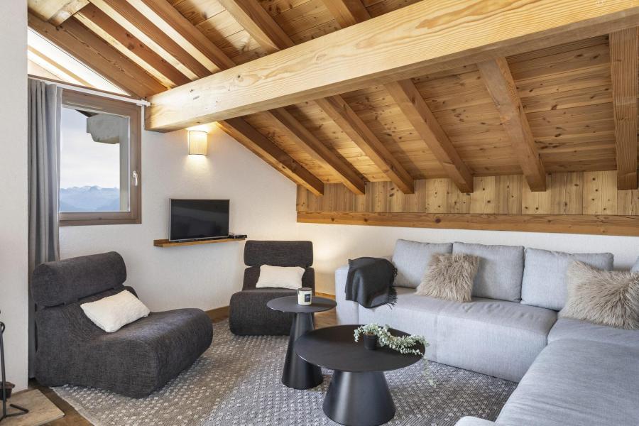 Ski verhuur Appartement 7 kamers 12 personen (P2) - Résidence Perdrix - La Rosière - Woonkamer