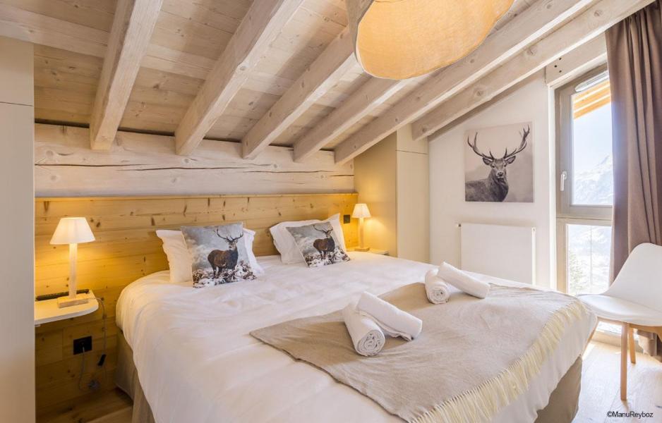 Skiverleih Résidence Terresens Le Hameau de Barthélémy - La Rosière - Doppelbett