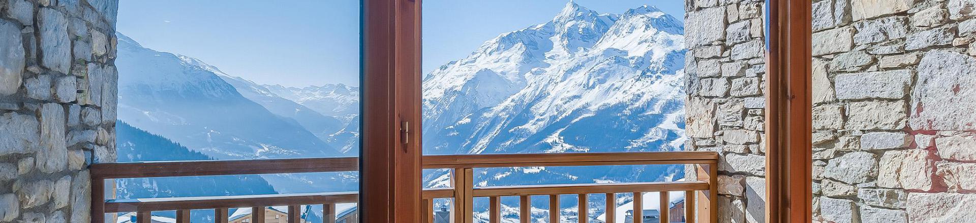 Location au ski Appartement 2 pièces 2-4 personnes - Les Balcons de la Rosière - La Rosière - Extérieur hiver