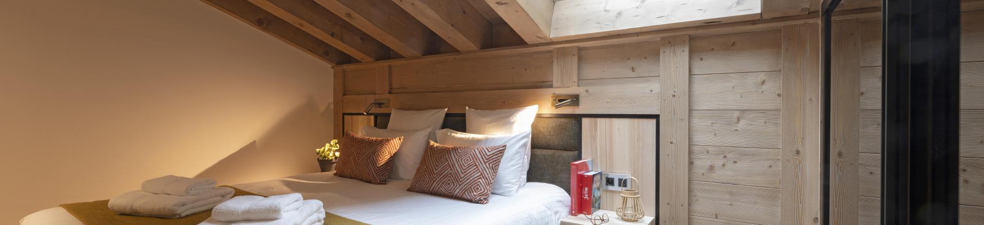 Skiverleih 4-Zimmer-Appartment für 8 Personen - Résidence Alpen Lodge - La Rosière - Schlafzimmer