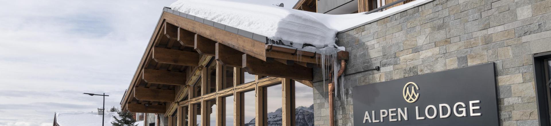 Аренда на лыжном курорте Résidence Alpen Lodge - La Rosière - зимой под открытым небом