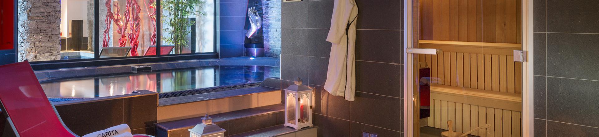 Alquiler al esquí Résidence Boutique Le Lodge Hemera - La Rosière - Sauna