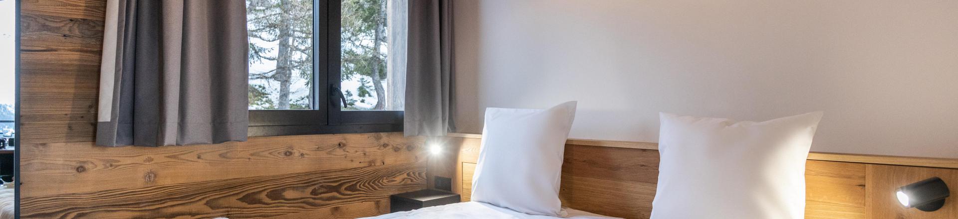 Rent in ski resort 5 room duplex apartment 10 people (6) - Résidence l'Orée du Bois - La Rosière - Bedroom