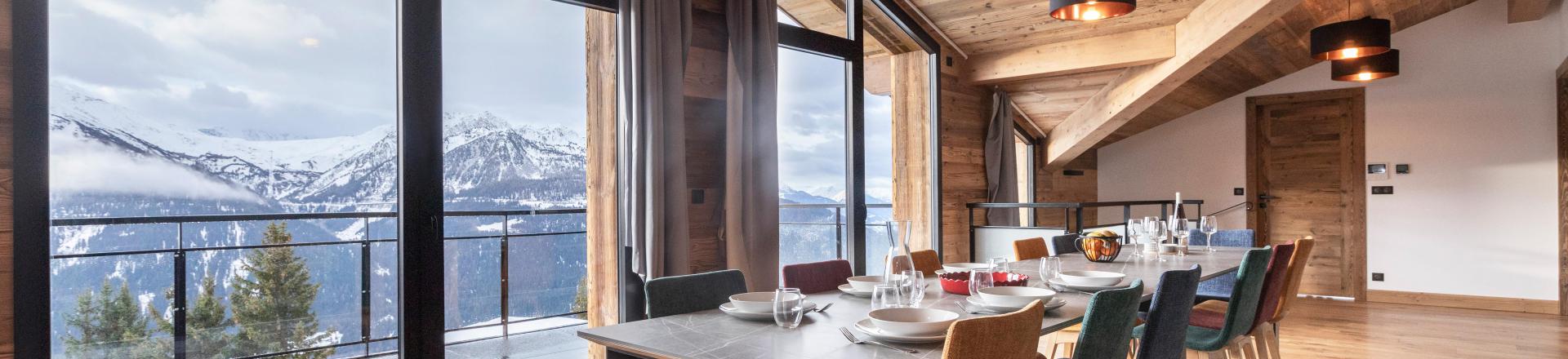 Rent in ski resort 5 room duplex apartment 10 people (6) - Résidence l'Orée du Bois - La Rosière - Table