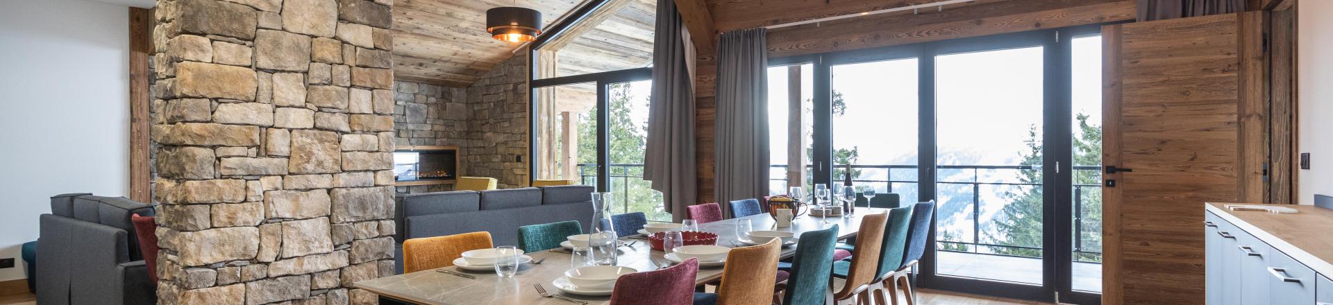 Аренда на лыжном курорте Апартаменты 6 комнат кабин 14 чел. (5) - Résidence l'Orée du Bois - La Rosière - Столова&